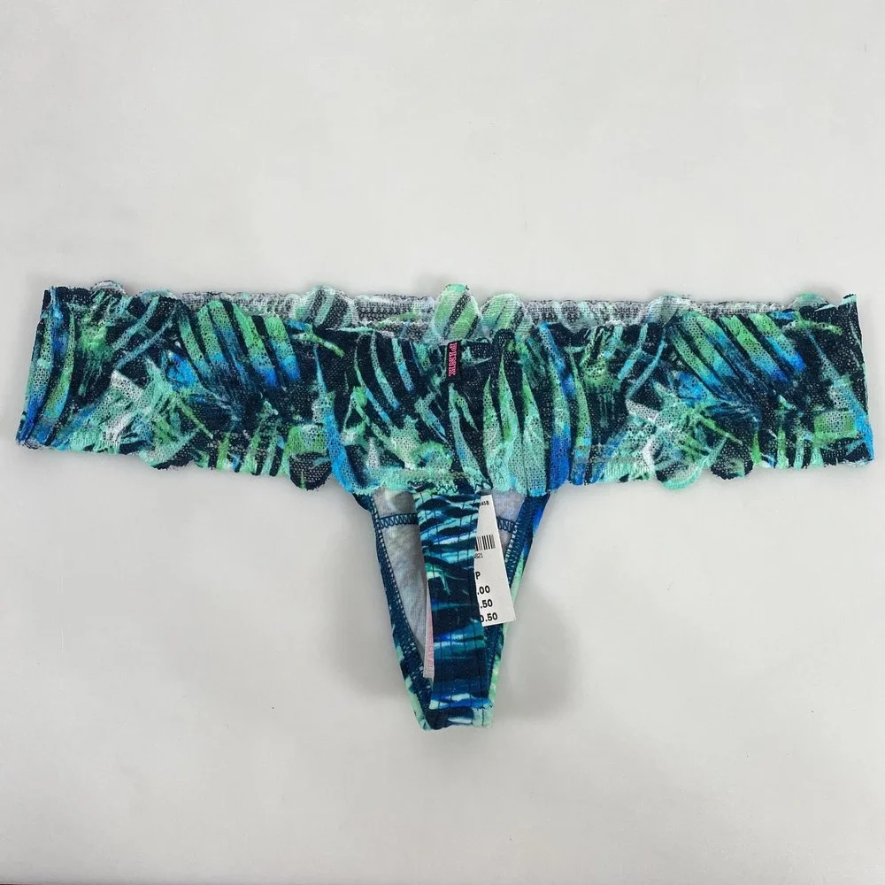 Victoria's Secret PINK Panties‎ Womens XS 3 Pack Thongs Hipster No Show Prints